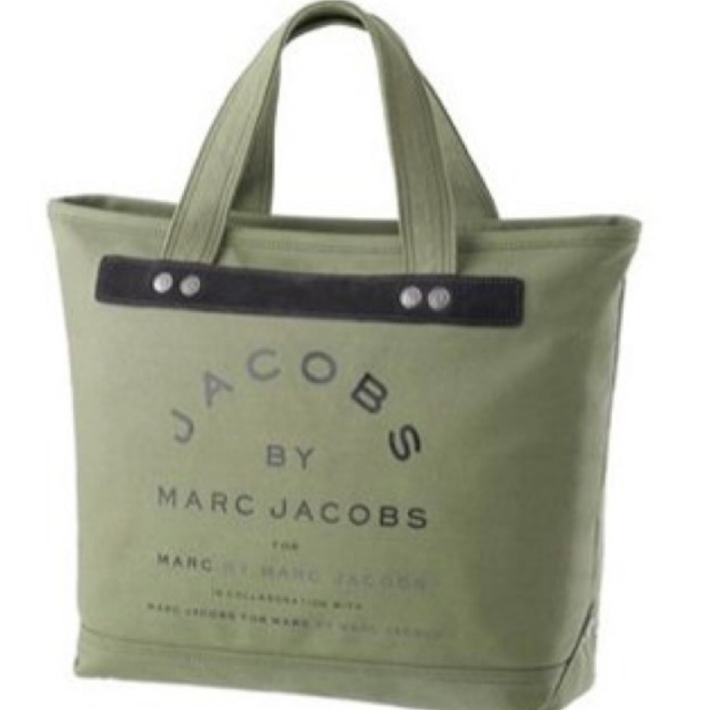 Marc by Marc Jacobs | olive green canvas tote bag